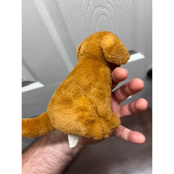 Dog Small Plush Stuffed Animal Golden Retriever Puppy Brown Lab 7" - Picture 4 of 5